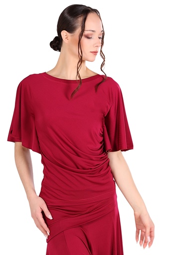 Women's dance shirt "ANABELLA" wine